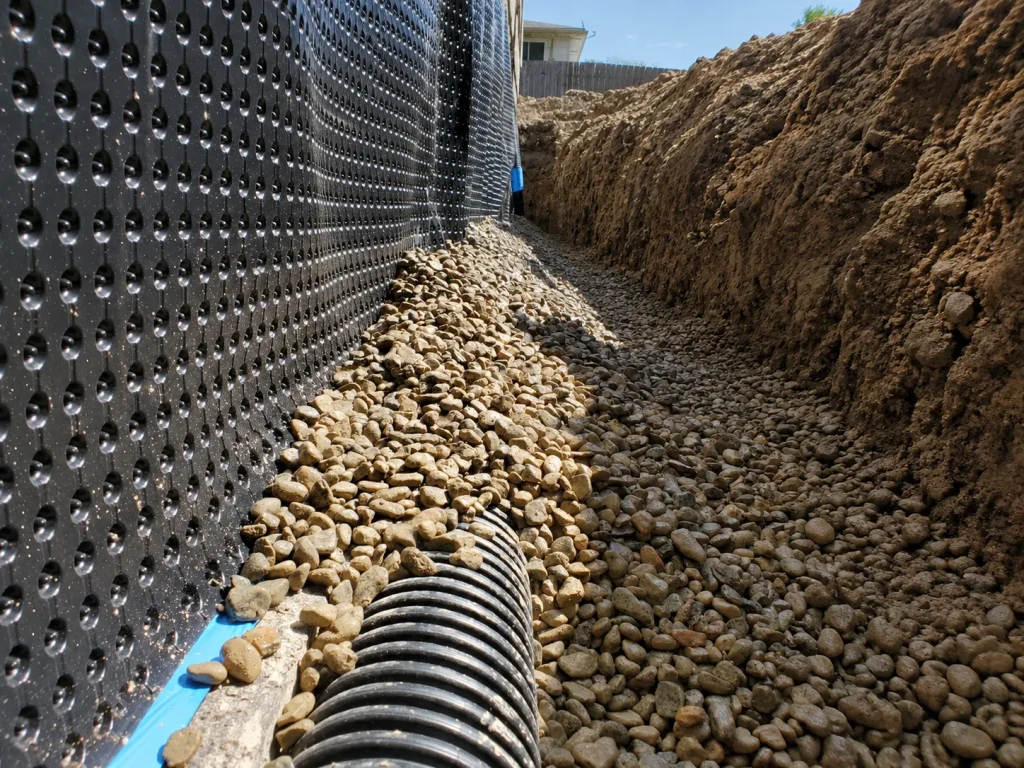 Exterior Tile Trench Image